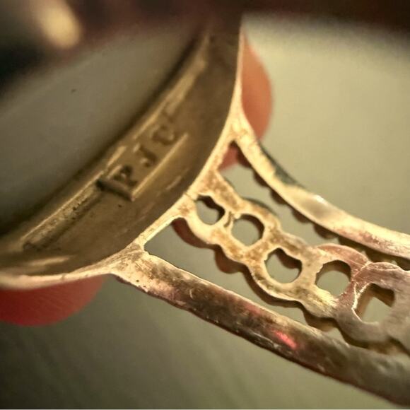 PJC Druzy Stone 925 Sterling Silver Ring Size 6 - Picture 12 of 15